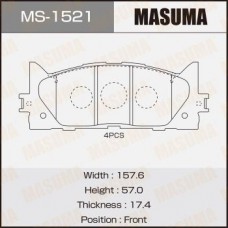 MS-1521 MASUMA Комплект гальмівних колодок