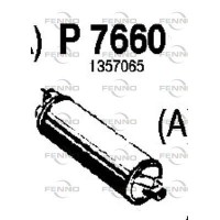 P7660 FENNO Глушник вихлопних газів кінцевий