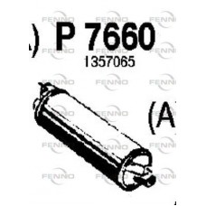 P7660 FENNO Глушник вихлопних газів кінцевий