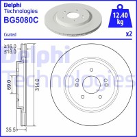 BG5080C DELPHI Гальмівний диск