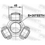 0116-AGV10 FEBEST Муфта с шипами, Привідний вал