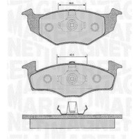 363916060390 MAGNETI MARELLI Комплект гальмівних колодок дисковий гальм