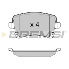 BP3086 BREMSI КомплеК т гальмівних колодок, дискове гальмо