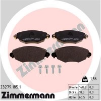 23279.185.1 ZIMMERMANN Комплект гальмівних колодок дисковий гальм
