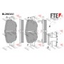 BL2903A1 FTE Комплект гальмівних колодок дисковий гальм