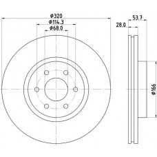 8DD 355 131-401 HELLA Гальмівний диск