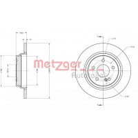 6110489 METZGER Гальмівний диск