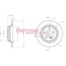 6110489 METZGER Гальмівний диск