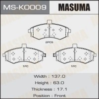 MSK0009 MASUMA Колодки гальмівні