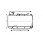 TO2299 AVA QUALITY COOLING Радіатор охолодження двигуна