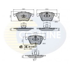 CBP11628 COMLINE КомплеК т гальмівних колодок, дискове гальмо