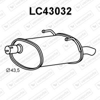 LC43032 VENEPORTE Глушник вихлопних газів кінцевий