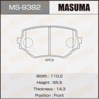 MS9382 MASUMA Колодки гальмівні