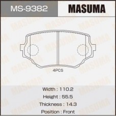 MS9382 MASUMA Колодки гальмівні