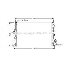 OLA2462 AVA QUALITY COOLING Радіатор охолодження двигуна