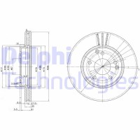 BG3240C DELPHI Гальмівний диск