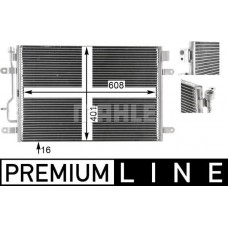 AC 807 000P MAHLE Конденсатор кондиціонера