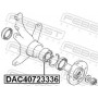DAC40723336 FEBEST Підшипник ступиці колеса