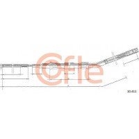 92.10.411 COFLE Тросик, cтояночный тормоз