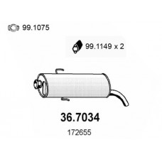 36.7034 ASSO Глушник вихлопних газів кінцевий