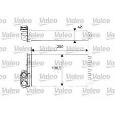 812234 VALEO Теплообмінник обігрів салону