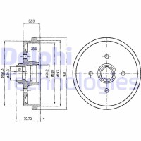 BF96 DELPHI Гальмівний барабан