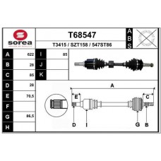 T68547 EAI Привідний вал