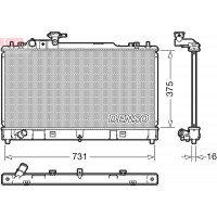 DRM44036 DENSO Радіатор охолодження двигуна