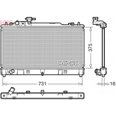 DRM44036 DENSO Радіатор охолодження двигуна
