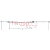 10.4267 METZGER Тросик, cтояночный тормоз