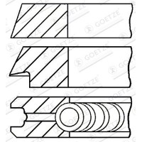 08-109400-10 GOETZE ENGINE Комплект поршневих кілець