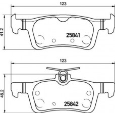 P 24 204 BREMBO Комплект гальмівних колодок дисковий гальм