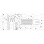 CVJ5588.10 OPEN PARTS Шарнирный комплект, Привідний вал