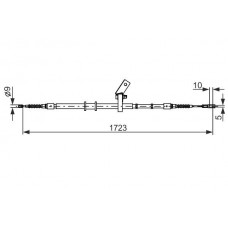 1 987 482 268 BOSCH Тросик, cтояночный тормоз