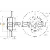 CD8315V BREMSI Гальмівний диск