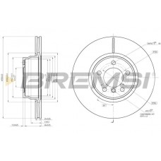 CD8315V BREMSI Гальмівний диск