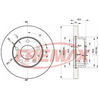 BD-4681 FREMAX Гальмівний диск