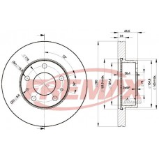 BD-4681 FREMAX Гальмівний диск