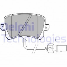 LP3141 DELPHI Комплект гальмівних колодок дисковий гальм