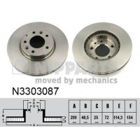 N3303087 NIPPARTS Гальмівний диск