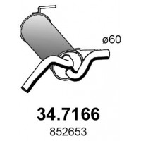 34.7166 ASSO Глушник вихлопних газів кінцевий