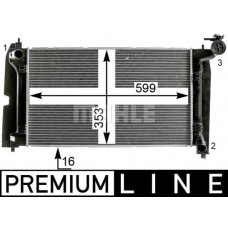 CR 2015 000P MAHLE Радіатор охолодження двигуна