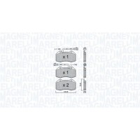 363916061157 MAGNETI MARELLI Комплект гальмівних колодок дисковий гальм