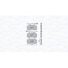 363916061157 MAGNETI MARELLI Комплект гальмівних колодок дисковий гальм