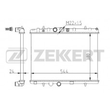MK-1344 ZEKKERT Радіатор охолодження двигуна