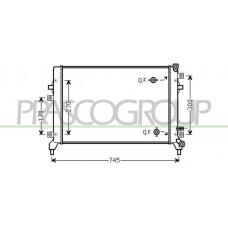 AD322R009 PRASCO Радіатор охолодження двигуна
