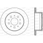 BDA2384.10 OPEN PARTS Гальмівний диск