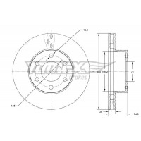 TX 73-39 TOMEX Brakes Гальмівний диск