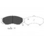 KBP-5508 KAVO PARTS Комплект гальмівних колодок дисковий гальм