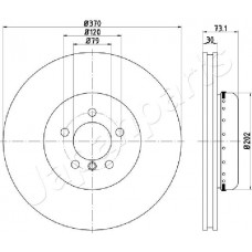 DI-0116 JAPANPARTS Гальмівний диск